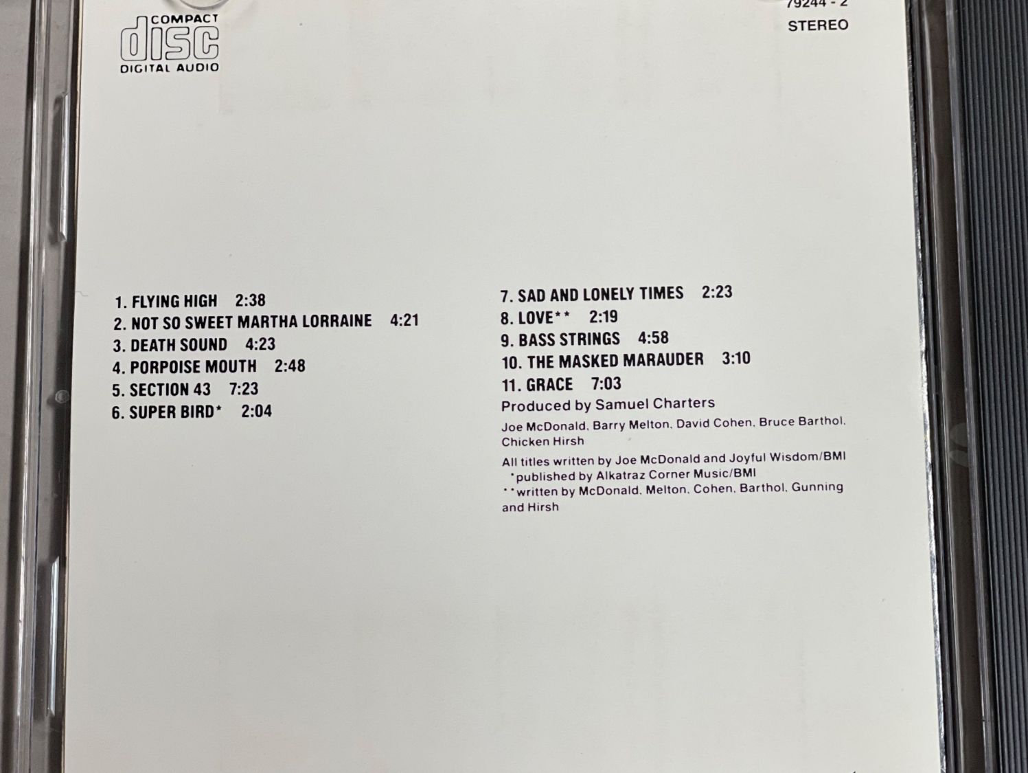CD: Country Joe & The Fish-Electri – Usato da Muri b. Bern venduto da AdidasCollector 2