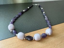 Unikat 💎 Neue Amethyst-Halskette