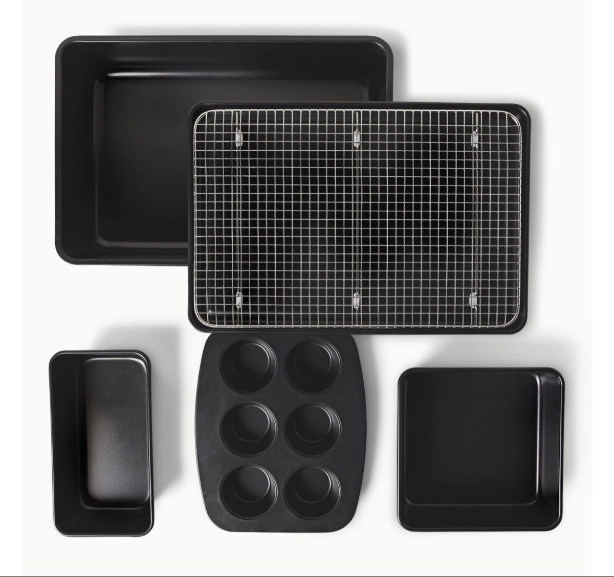 Backformen: 6-tlg. Backformen-Set Antihaft | Blech, Muffin, Rost – Neu und originalverpackt aus Suhr von SchnapperCH