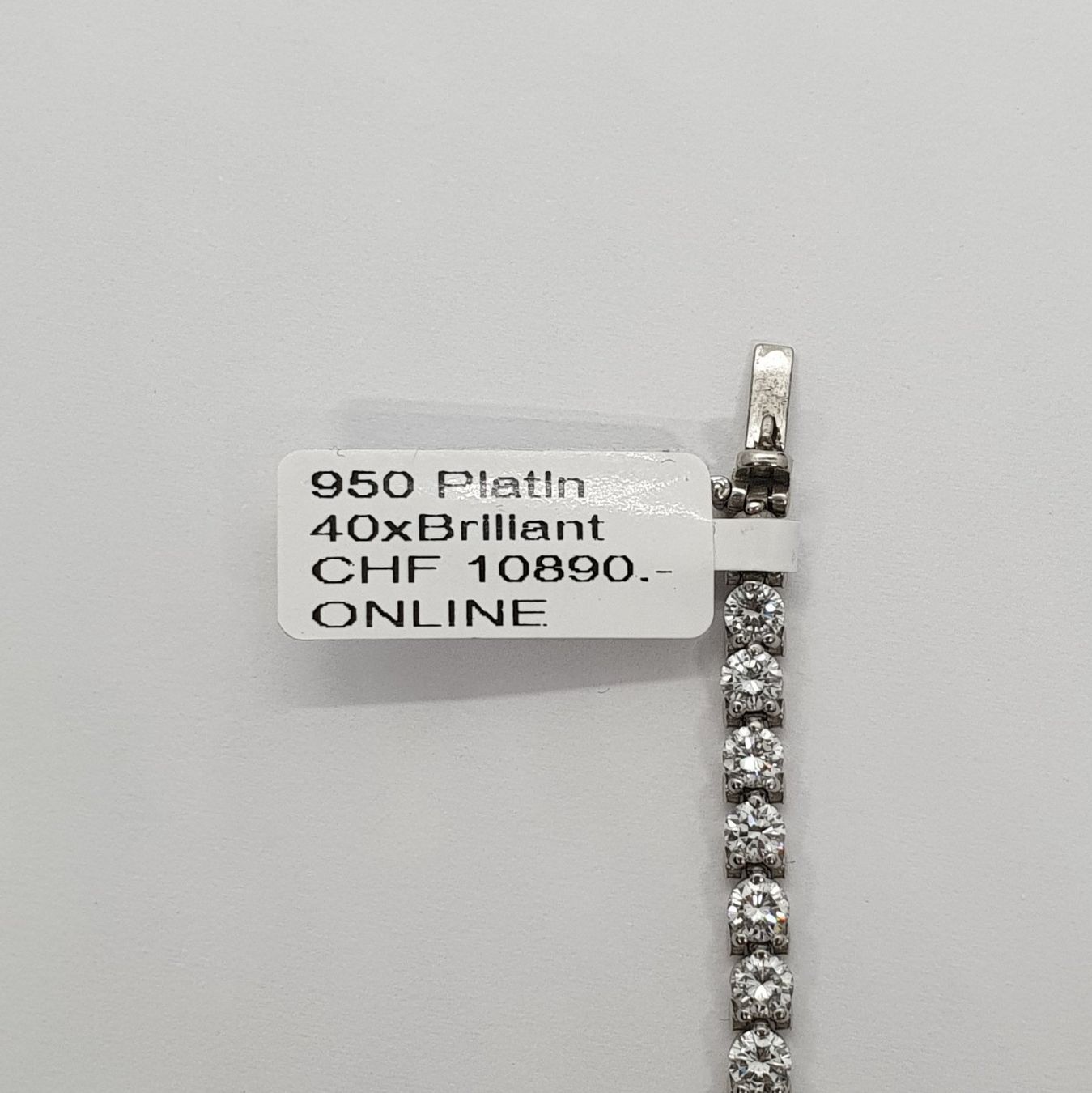 Bracciali & Braccialetti: Echt 950 Platin Diamant Armband – Usato da Luzern venduto da Luzern-Goldhaus 3