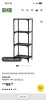 Étagère IKEA métal et bois