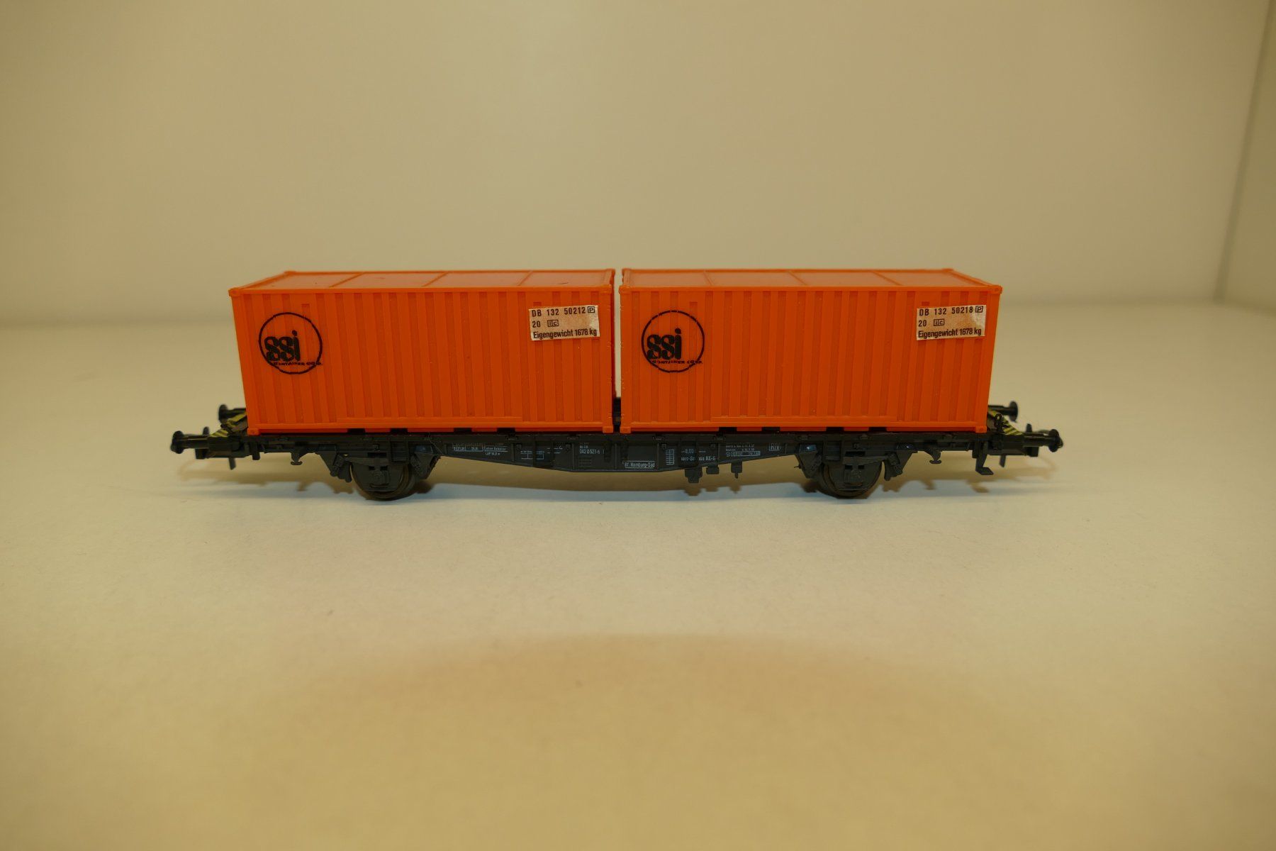 Modellini di ferrovie: Röwa H0: Containerwagen SSI Container – Nuovo (secondo la descrizione) da Niederhasli venduto da rail-duerst
