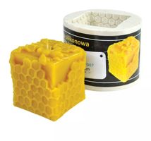 Kerzengießform Wabenwürfel Silikonform Kerzen Bienenwachs