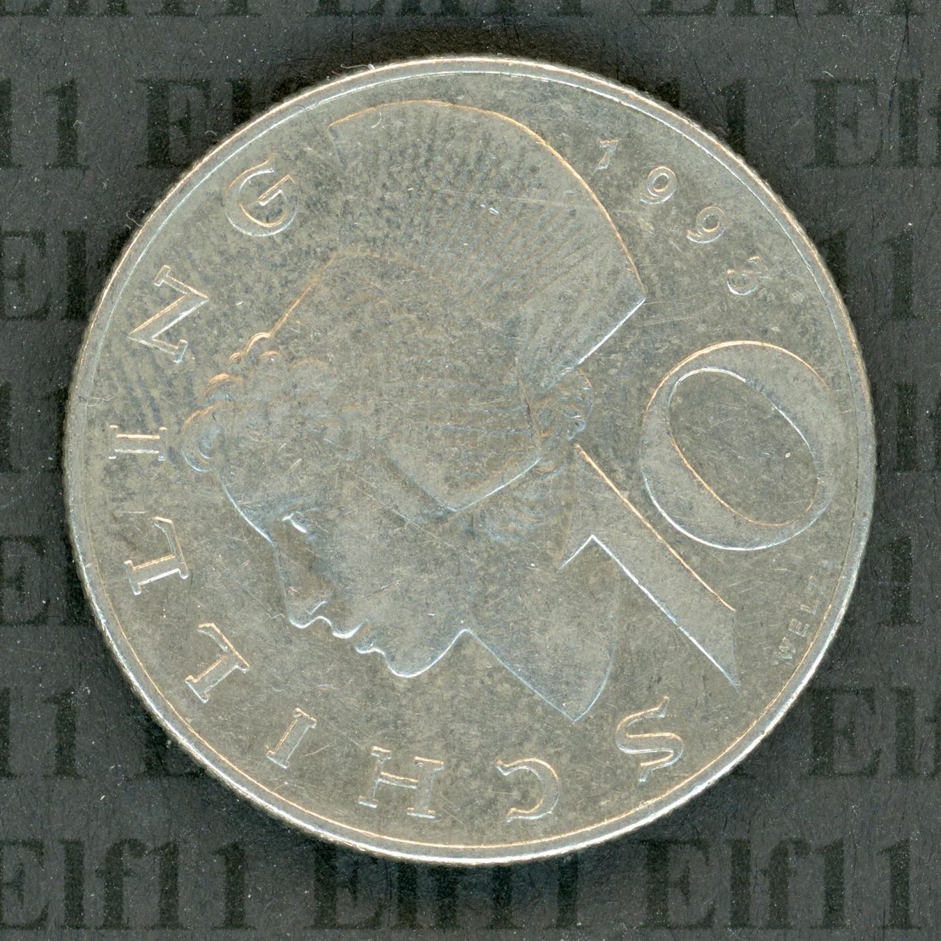 Tutti le monete: ATS__10.00 1993 vz 10 Schilling – Usato da Widnau venduto da Elf11