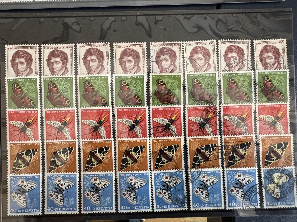 Tutti i francobolli: Pro Juventute 1947-1955 postfrisch/gestempelt – Usato da Steckborn venduto da heg_sd2b 9