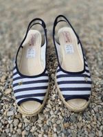 Chaussures sandales espadrilles à rayures, pointure 39