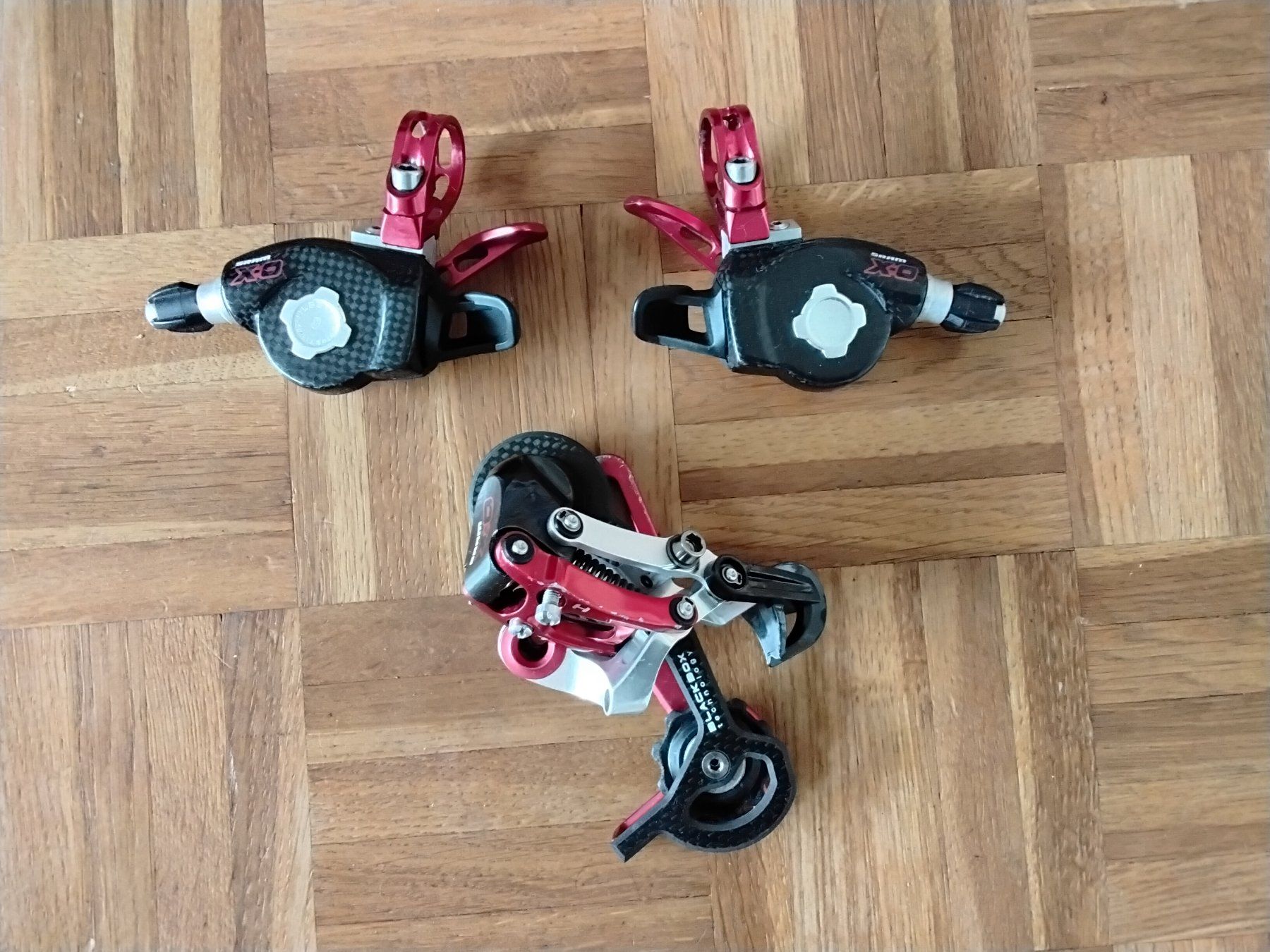 Sram Pezzi di ricambio: Sram X0 Trigger 3x9fach & Schaltwerk rot – Usato da Lohn-Ammannsegg venduto da analogis