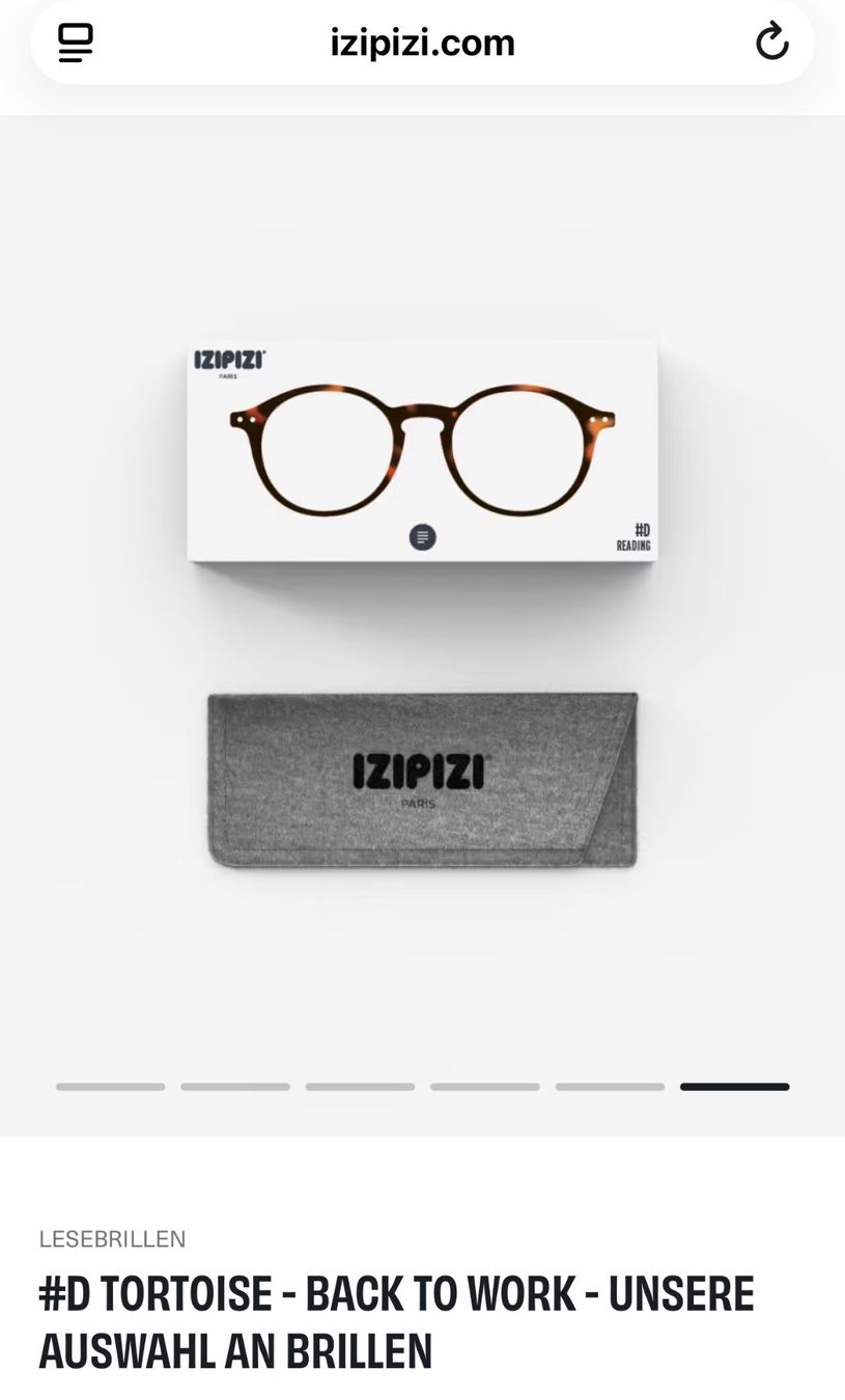 Izipizi Occhiali & Lenti: IZIPIZI LESEBRILLE +2.0 – Nuovo e nell'imballaggio originale da Zürich venduto da van_h9h7