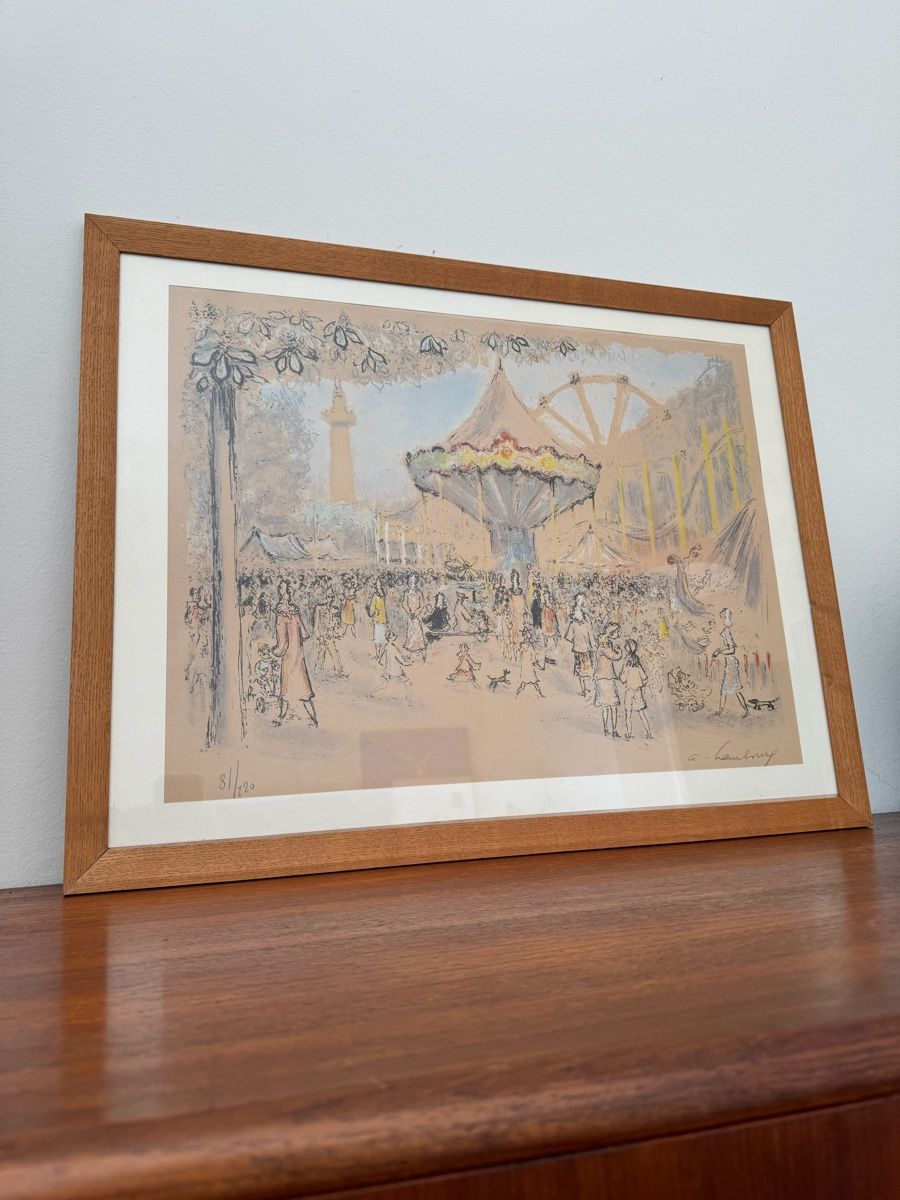 Grafica & Litografie: Lithographie signée de Hambourg, numérotée 81/220 ! – Usato da Vésenaz venduto da Angela.C3 4
