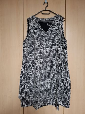 Kleid Gr. 44 (XXL), Street One, schwarz-weiss