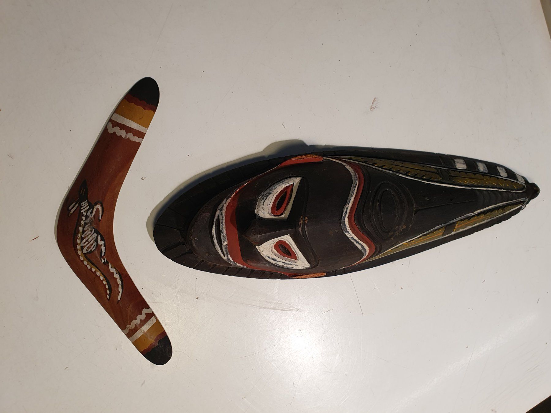 Arte internazionale: Afrikalische Maske mit Boomerrang – Usato da Zürich venduto da loosebone 8