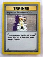 Imposter Professor Oak (rare) Shadowless base - NM- ab 1.-