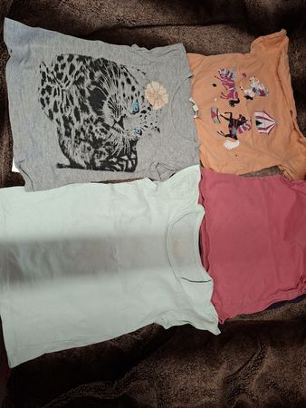 5 T-Shirts Gr 116 Sommer