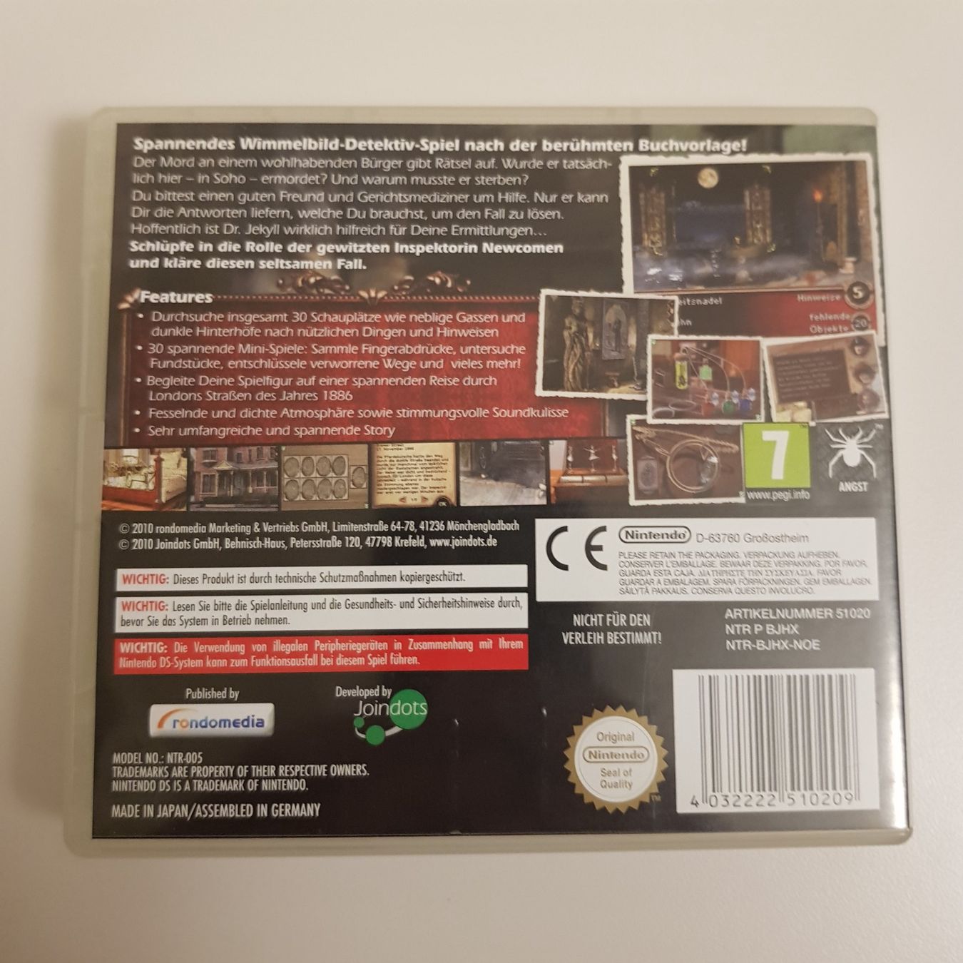Nintendo Jeux: Nintendo DS Spiel: Dr. Jekyll & Mr. Hyde – D'occasion à Münchenstein par 2DGames 1