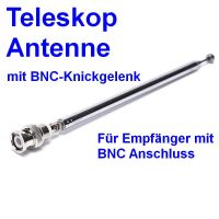 Teleskop Antenne BNC mit Knickgelenk