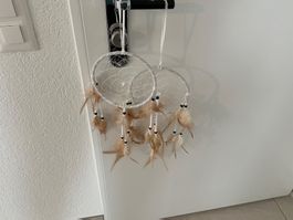2 Traumfänger weiss, Deko,