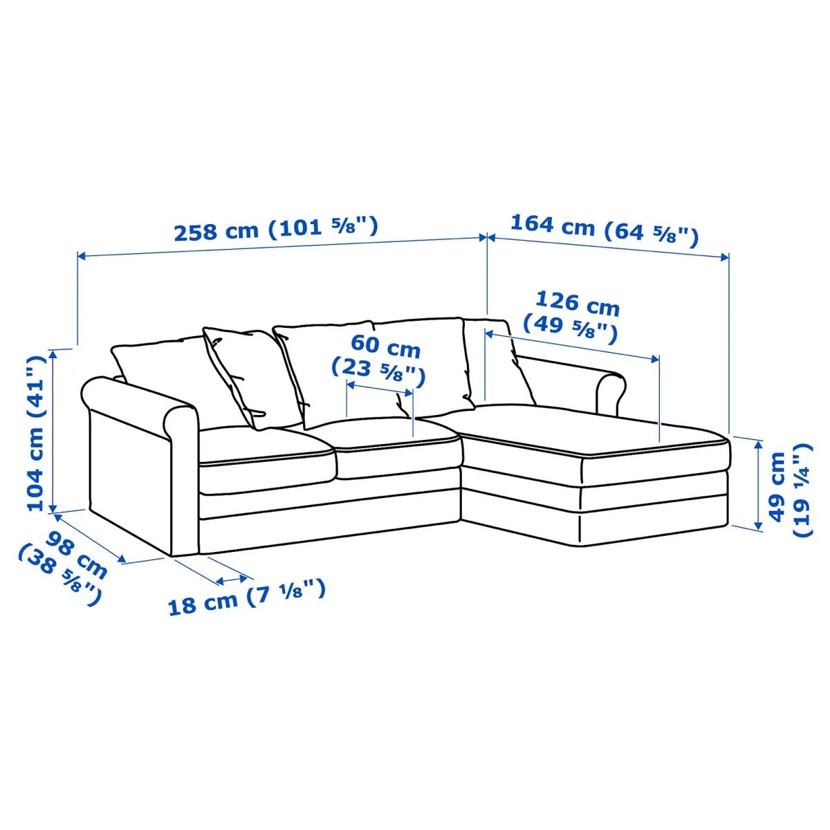 Ikea Divani: Ecksofa Ottomane Ikea Grönlid Grau – Usato da Bad Zurzach venduto da Do9011 4