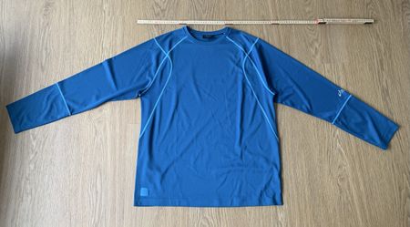 T-shirt manches longues bleu Asics Duo Tech XL