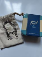 Bracciale Fossil, cuore e chuave