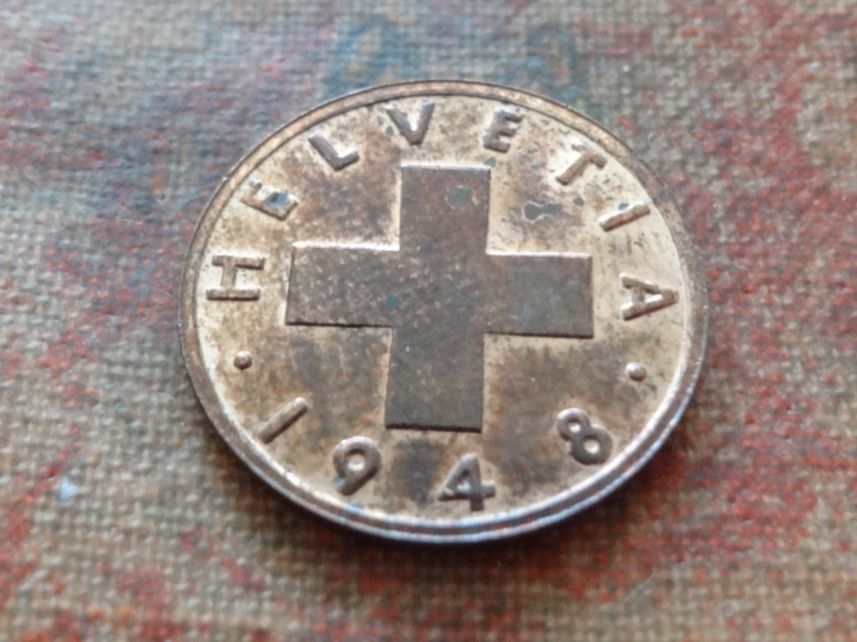 Tutti le monete: 1 Rp. 1948   (A) – Usato da Romanel-sur-Lausanne venduto da Swift13