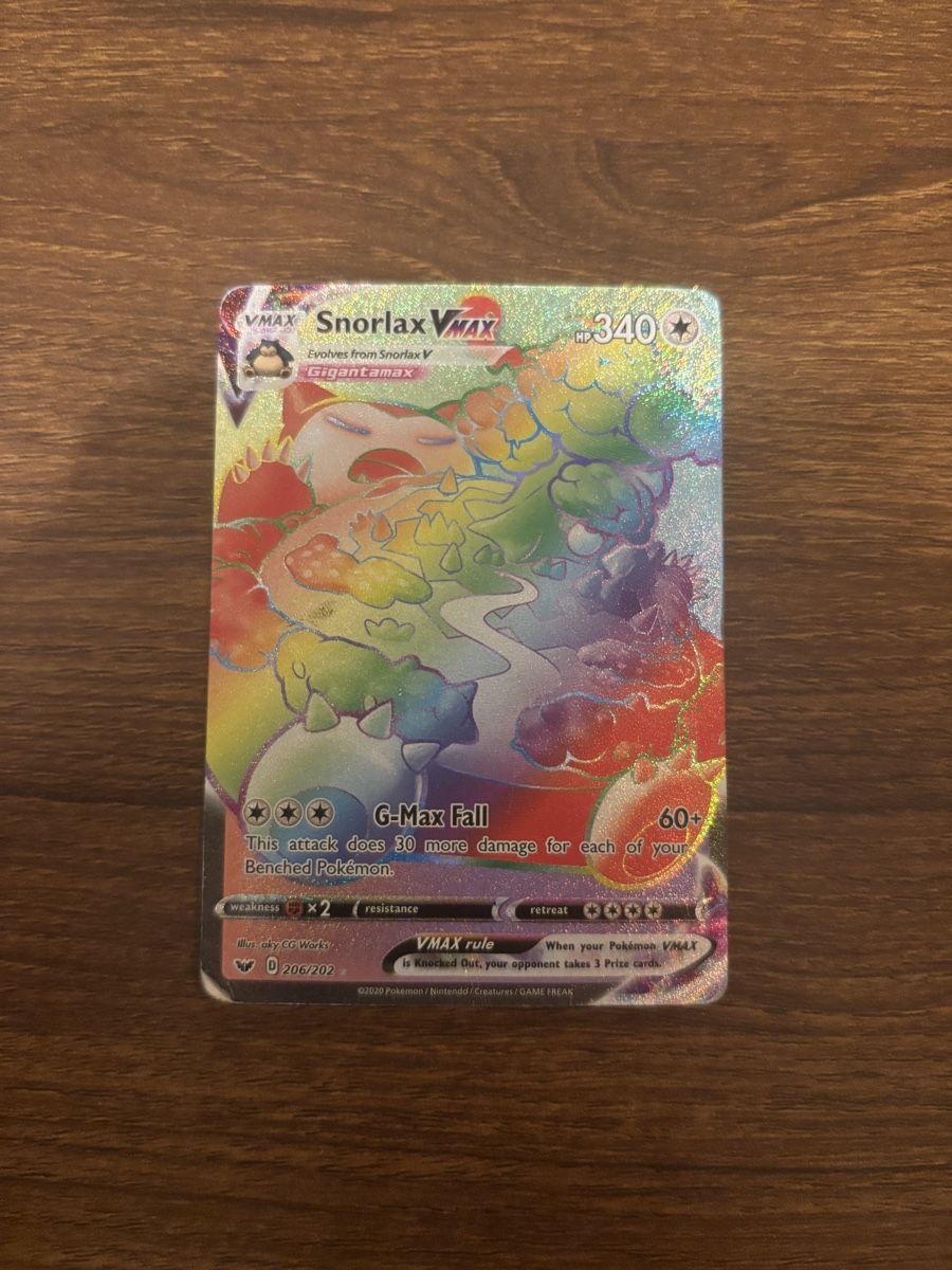 Pokémon Carte collezionabili: Snorlax VMAX 206/202 – Usato da Delémont venduto da Popcultureee