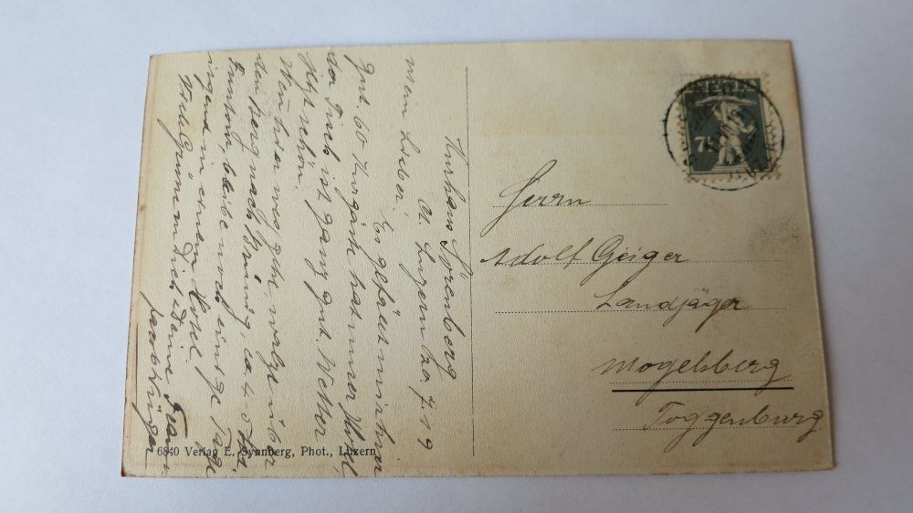 Ansichtskarten: Sörenberg - Kurhaus - 1919 – Gebraucht aus Jona von centumprata 1