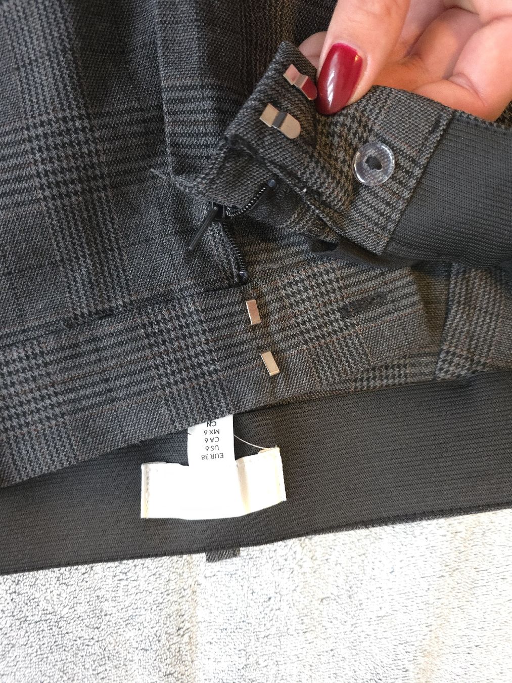 H&M Hosen: H&M Hosen, Gr. 38, Grau Kariert – Neu (gemäss Beschreibung) aus St Gallen von vir_5kgt 5