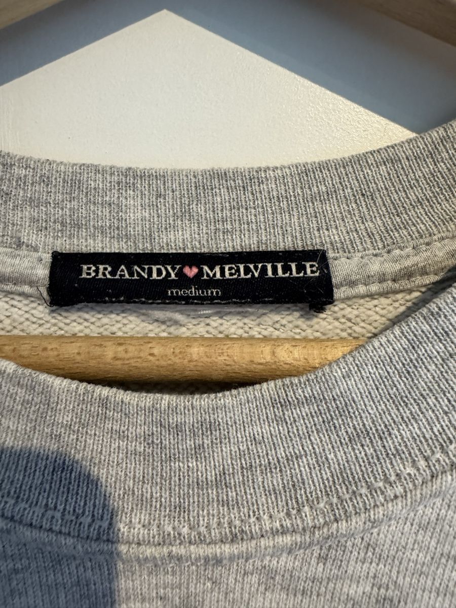 Brandy Melville Maglioni & Felpe: Sweat Brandy Melville gris - Taille M – Usato da Genève venduto da sar_852v 1