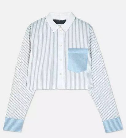 Primark : 1 chemise courte (cropped) rayure M *NEUF*