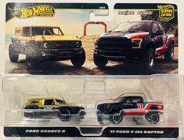 Hot Wheels - Ford Bronco R / '17 Ford F-150 Raptor