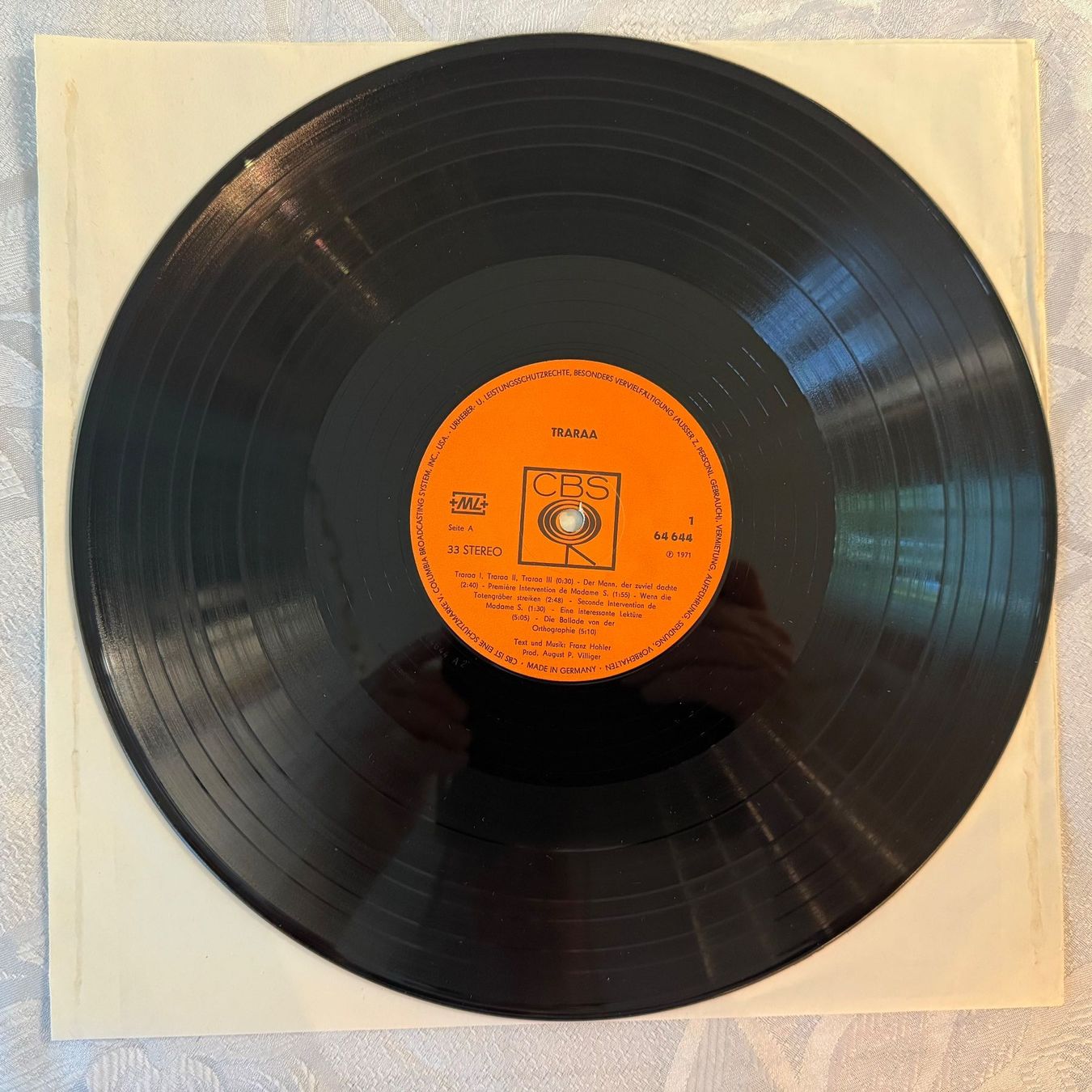 Dischi in vinile: FRANZ HOHLER - TRARAA! – Usato da Zürich venduto da fehlton 3