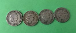 10 Rappen / 1880 - 1881 - 1899 — 1904