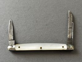 Antikes Perlmutt-Sackmesser Solingen 63 mm - selten