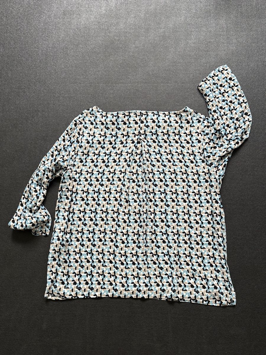 S.Oliver Camicette: S.Oliver Blouse Size 36, Patterned, Blue Accents – Usato da Horgen venduto da thesilverarrow 4