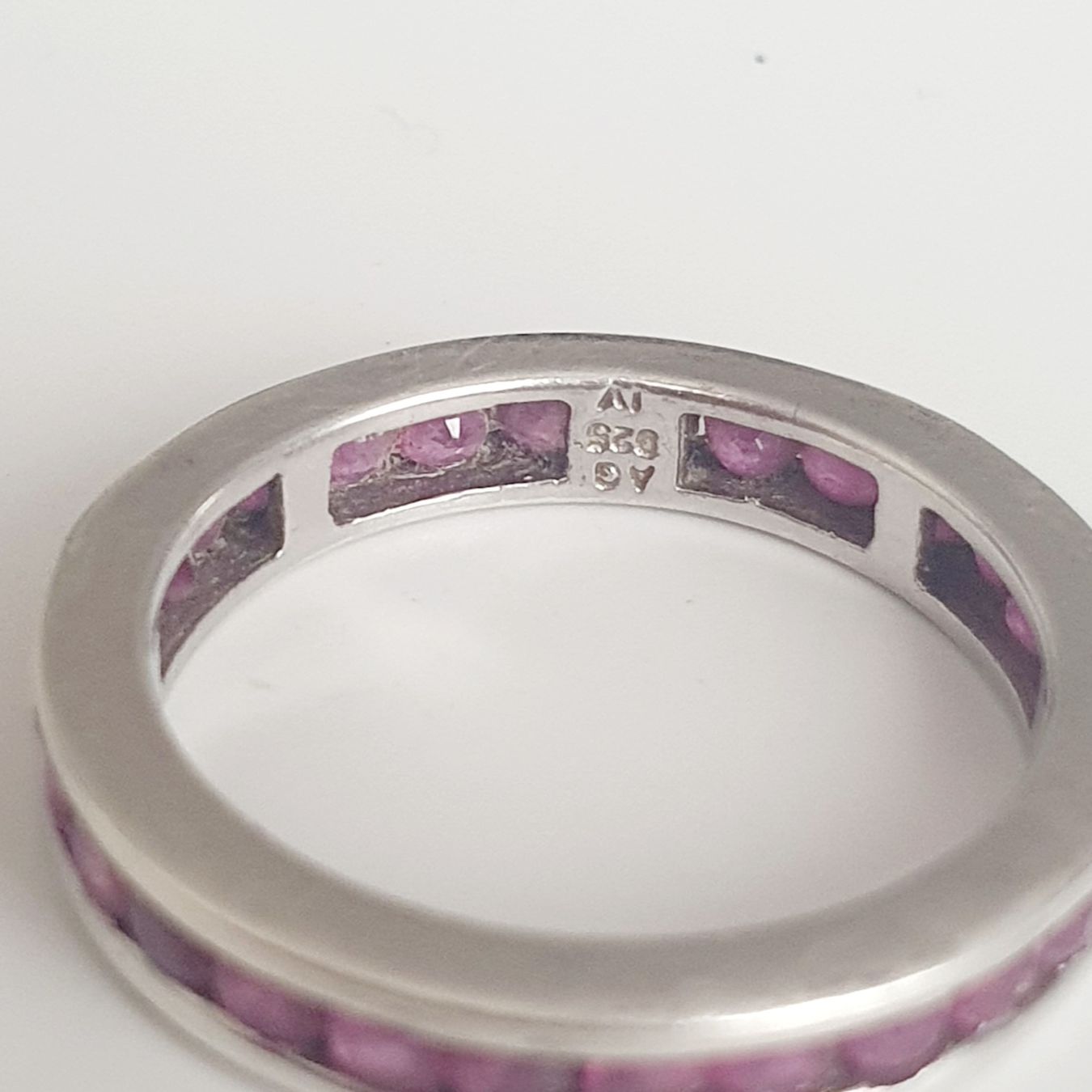 Ringe: Rubin-Eternity-925 Silber -Ring Memory-Ring gr. 19,1mm – Gebraucht aus Kreuzlingen von Wunderkiste123 3