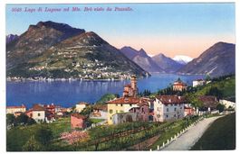 Lago di Lugano col Mte. Bré visto da Pazzallo