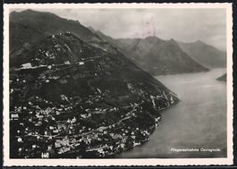 Castagnola, Ortsansicht vom Flugzeug aus