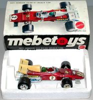 Ferrari 312-B2 F1 1971, MATTEL MEBETOYS 1:28, OVP Styro/Foto