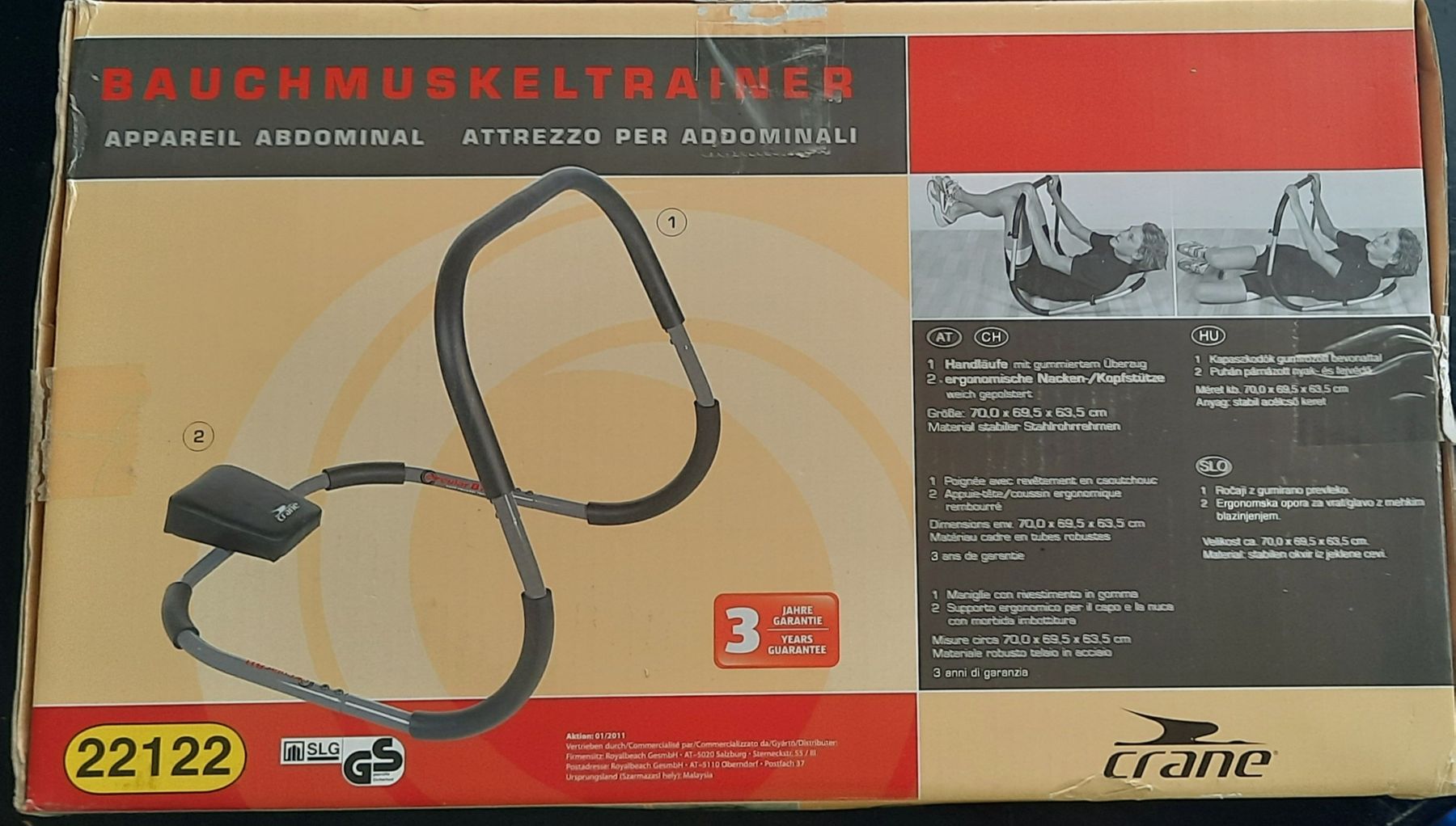 Vélos d'appartement: Bauchmuskeltrainer  Neu – Neuf avec emballage d'origine à Rotkreuz par schweizerin72