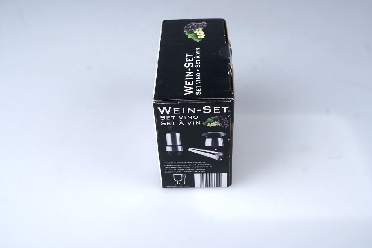 Apribottiglie & Tappi per chiusura: 3-teiliges Wein-Set – Nuovo (secondo la descrizione) da Rüti ZH venduto da Restwert_Rueti_ZH 3