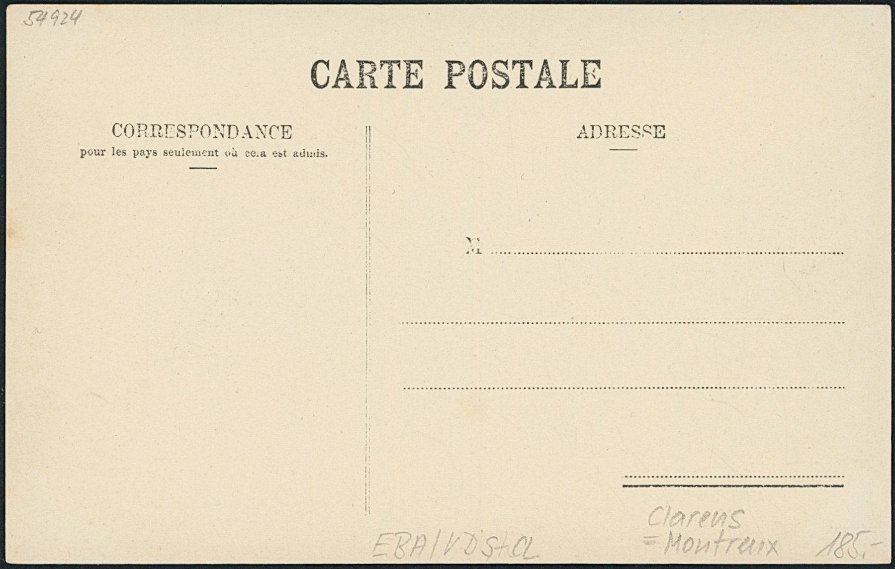 Cartoline postali: VS Clarens - Bahnhof - Bahn – Nuovo (secondo la descrizione) da Schindellegi venduto da leecollect 1