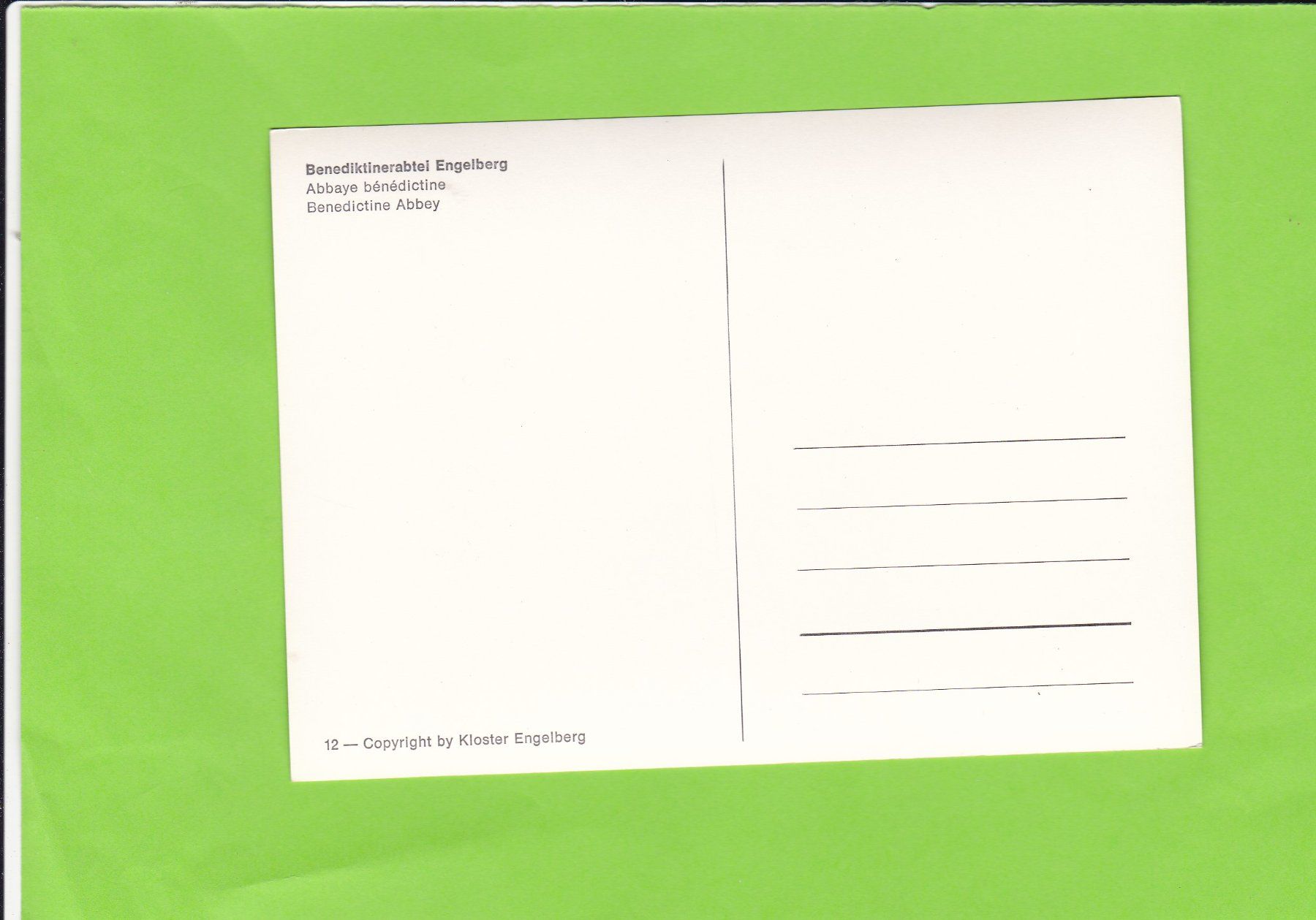 Cartes postales: Benediktinerabtei Engelberg – D'occasion à St. Peterzell par neckertal 1