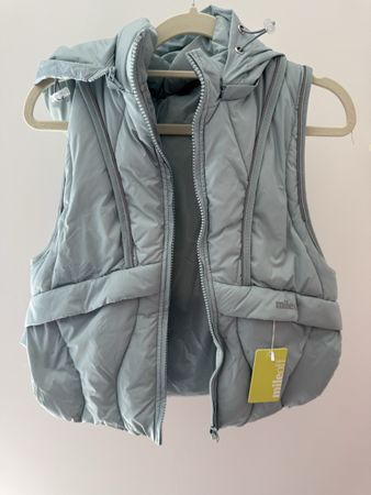 mileoff Padded Run Gilet Ether Green – Neu mit Etikett – Gr.