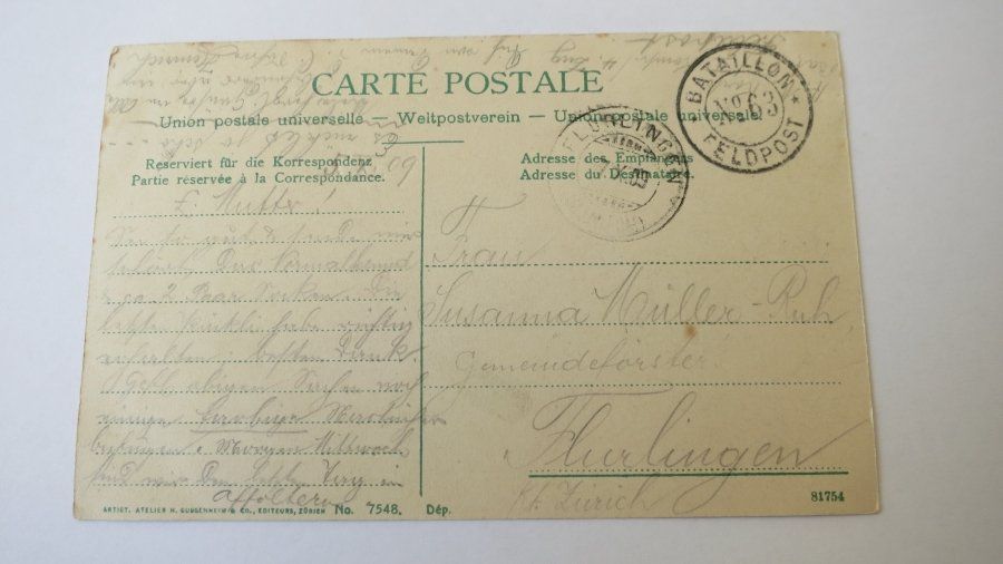 Ansichtskarten: Affoltern a. Albis / ZH - 1909 – Gebraucht aus Jona von centumprata 1