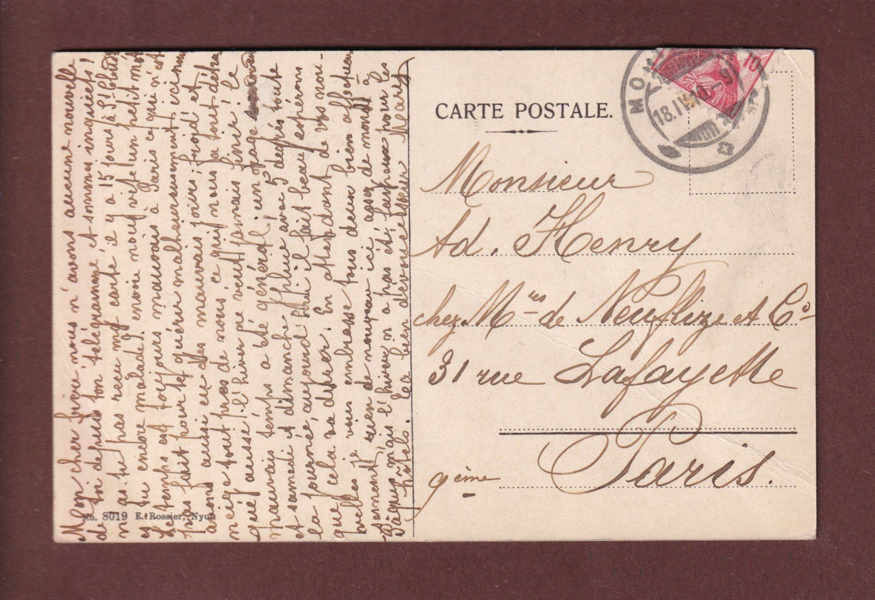 Ansichtskarten: Château du CHÂTELARD - 1910 // pli // – Gebraucht aus Pully von nicecards 1