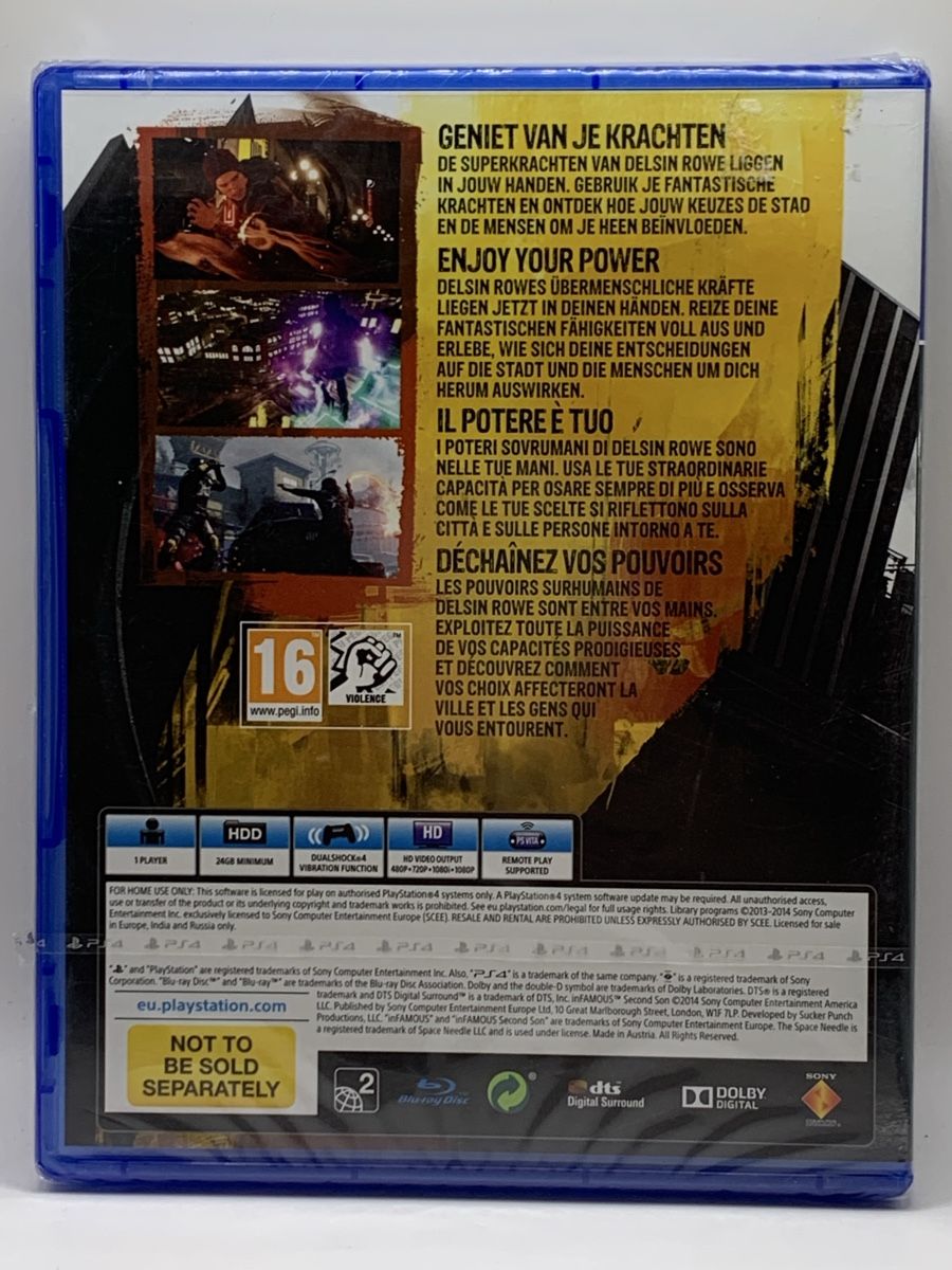 Sony Spiele: PS4 - inFAMOUS Second Son - NEU OVP – Neu und originalverpackt aus Ostermundigen von RG-Collector 1