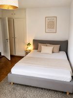 Maison du Monde Bett mit Kopfteil Grau 160x200cm