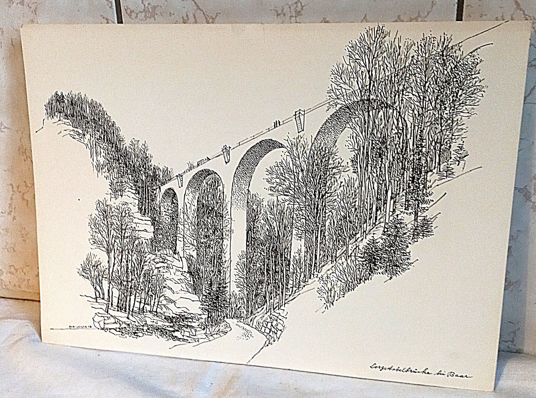 Foto & Immagini: Lorzentobelbrücke bei Baar Godi Leiser A4 – Usato da Baar venduto da 2cvbaar