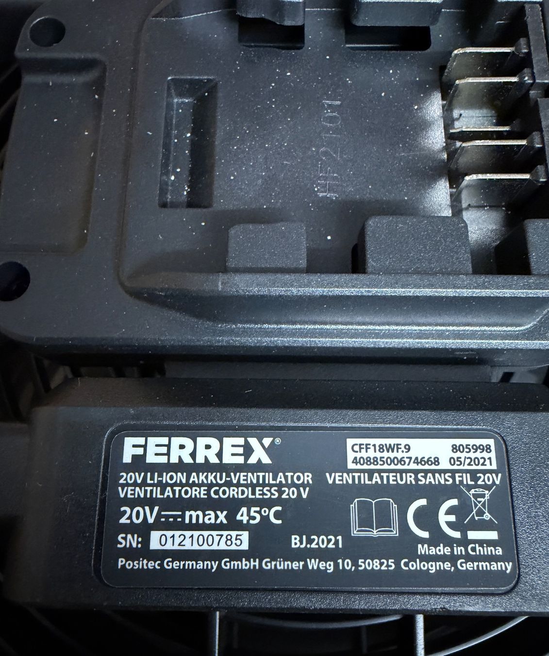 Ventilatoren: FERREX Akku-Ventilator 20V  OHNE AKKU !!!!! – Gebraucht aus Nussbaumen AG von olitech5415 1