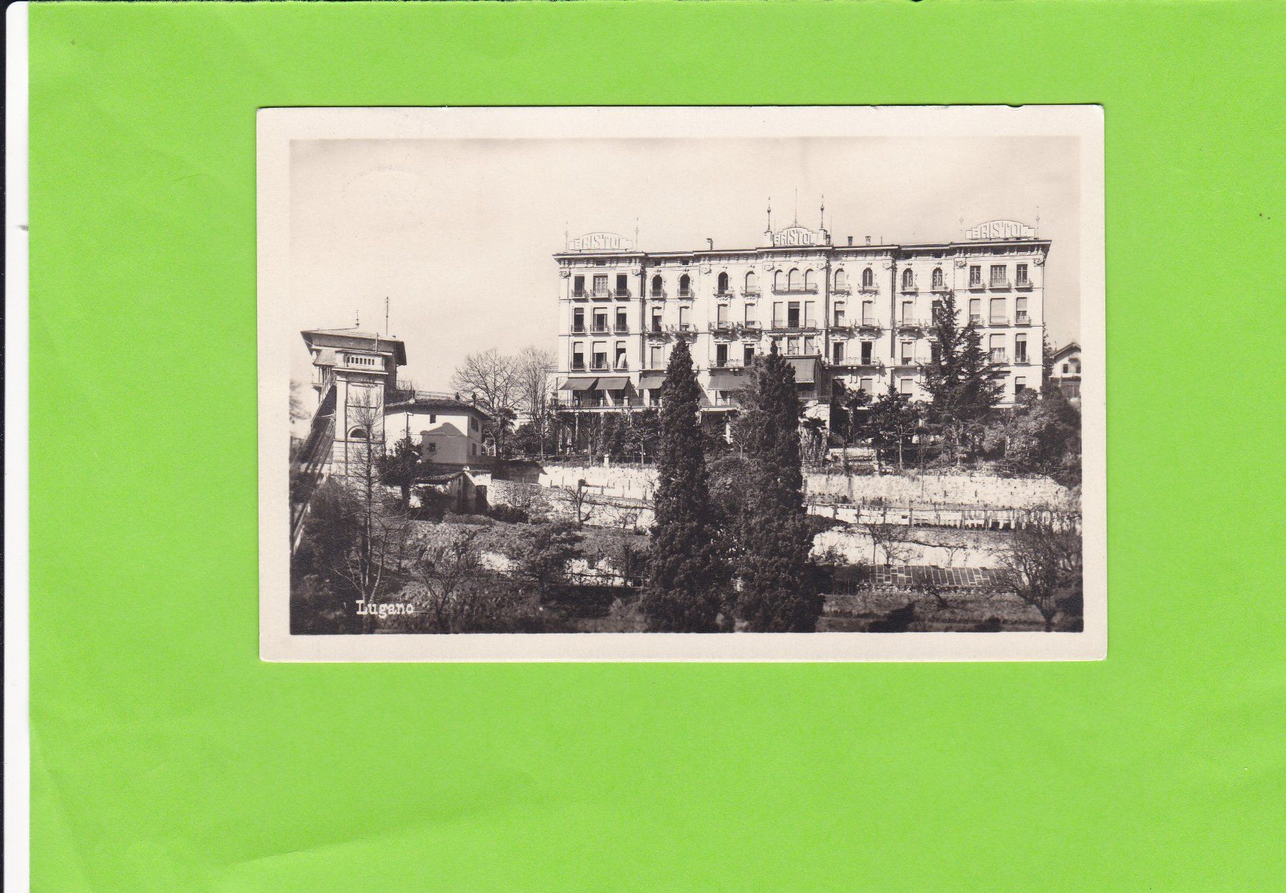 Cartes postales: Lugano-Hotel Bristol – D'occasion à St. Peterzell par neckertal